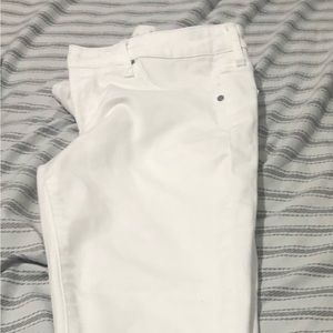 White article of society jeans